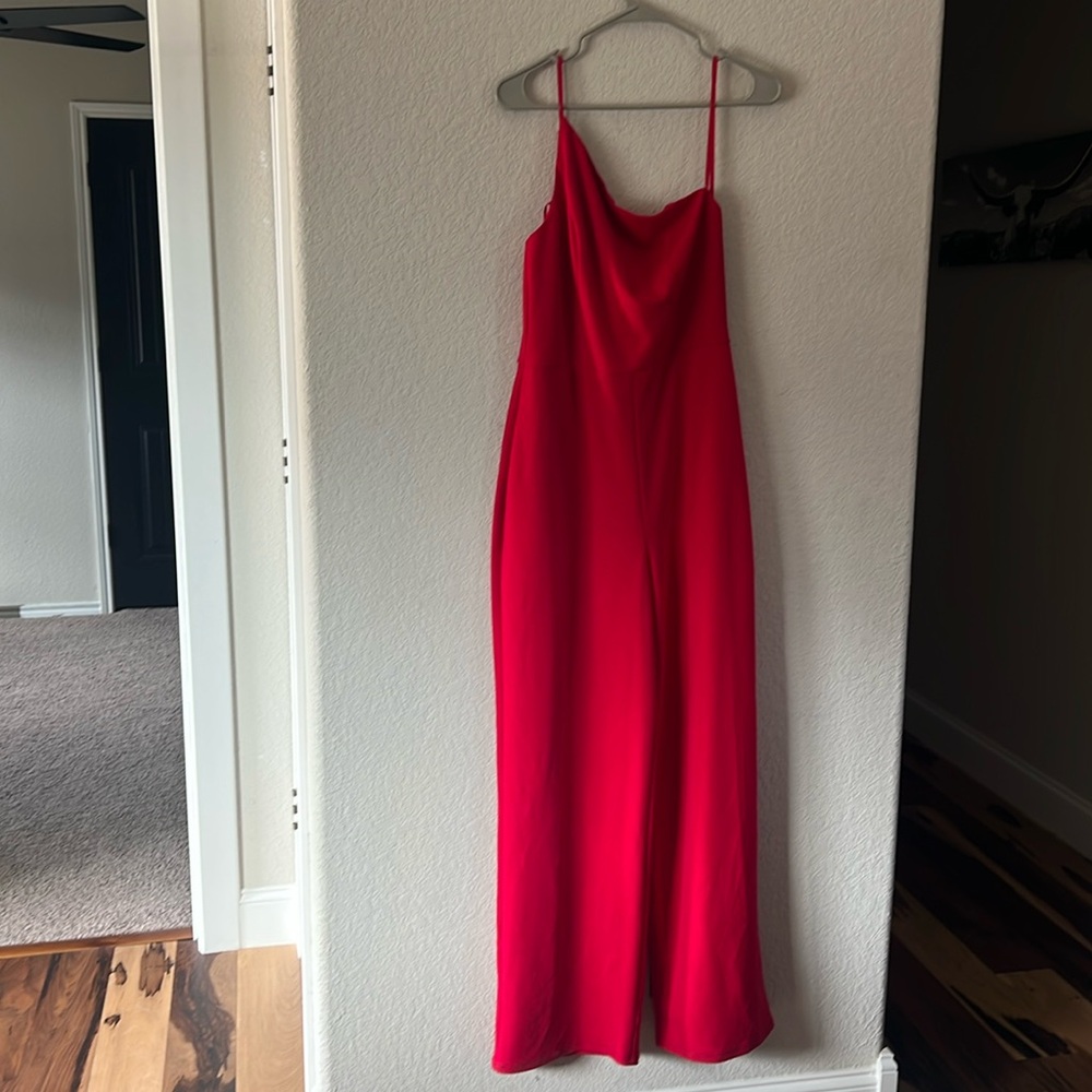 One shoulder jumpsuit